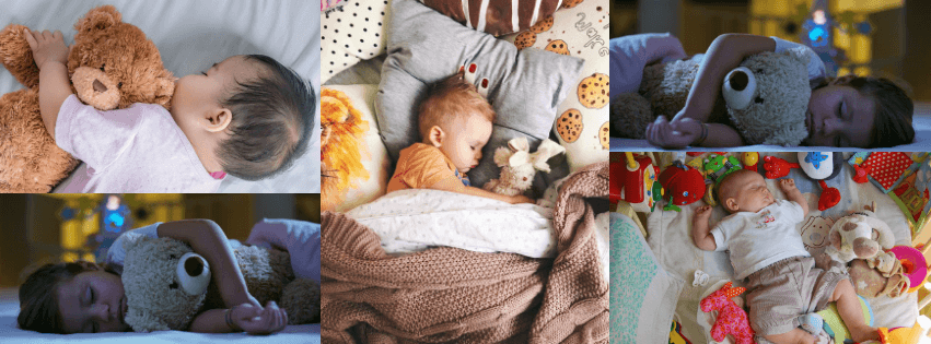 ребенок спит с игрушками - сонный ритуал